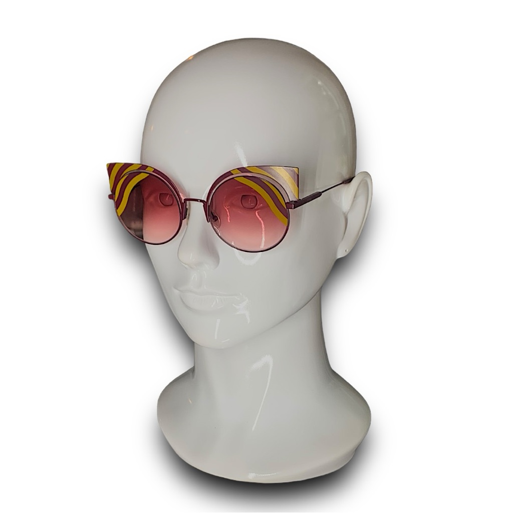 Fendi Ff 0215S Sunglasses 0l9x4 Red Yellow 53mm 0215